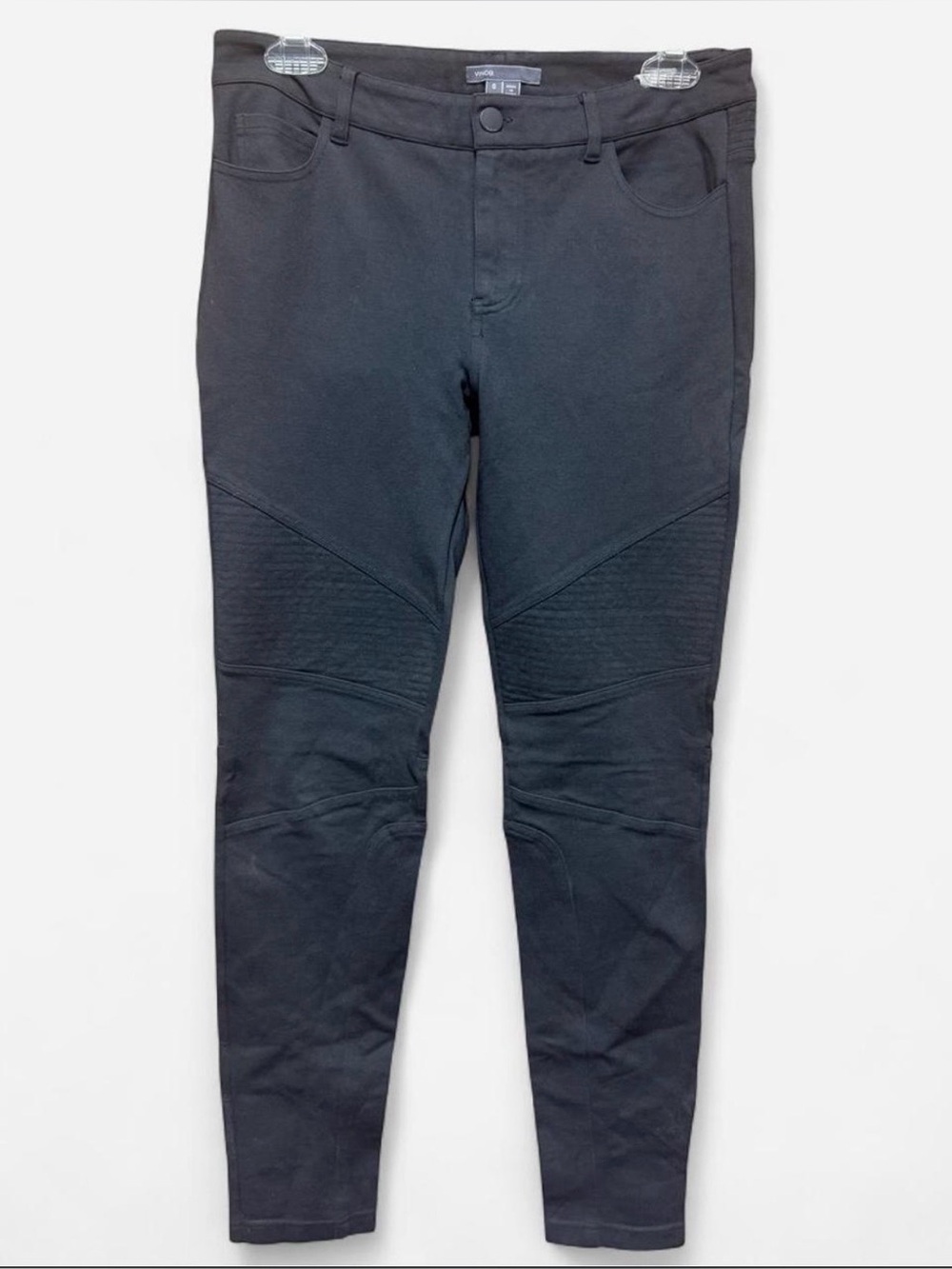 Vince Women’s Gun Metal Moto Style Skinny Pants